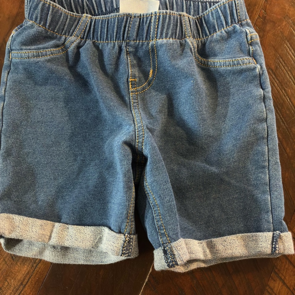 Cat & Jack Blue Rolled Cuff Denim Shorts